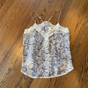 NWT‎ Lovestitch Women's Camisole S Snakeskin Lace Sheer Whimisgoth Fairy Grunge